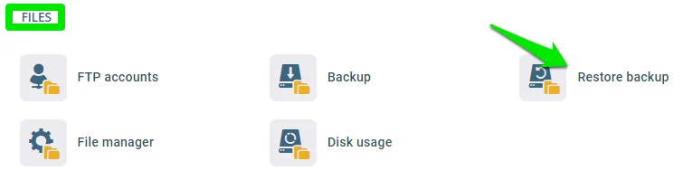 Website Backup Frequency & Restore Guide, Restoring Your Backup Files